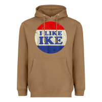 Toasted Coconut i like ike political button vintage distressed Heavyweight Hoodie - baoMotion