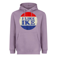 Lavender i like ike political button vintage distressed Heavyweight Hoodie - baoMotion