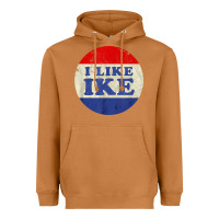 Meerkat i like ike political button vintage distressed Heavyweight Hoodie - baoMotion