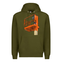 Army Green Single Man Lift Premium Hoodie - LillyAllenDesigns