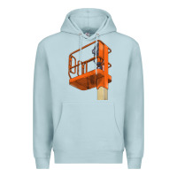Blue Mist Single Man Lift Premium Hoodie - LillyAllenDesigns