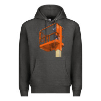 Charcoal Heather Single Man Lift Premium Hoodie - LillyAllenDesigns