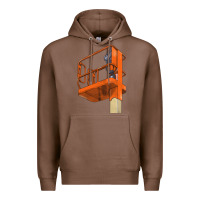Chestnut Single Man Lift Premium Hoodie - LillyAllenDesigns