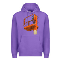 Purple Single Man Lift Premium Hoodie - LillyAllenDesigns