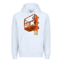 White Single Man Lift Premium Hoodie - LillyAllenDesigns