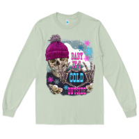 Matcha skeleton baby it's cold outside Long Sleeve Tee - FaDigitalArtStudio
