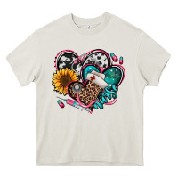 Cream nurse hearts Heavy Core Tee - Jasminsmagicworld