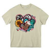 Mossy nurse hearts Heavy Core Tee - Jasminsmagicworld