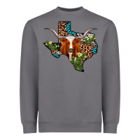 Storm longhorn texas map Heavyweight Sweatshirt - AdoDesignShop