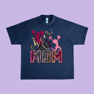 Cheer Mom Mother's Day Urban Heavy Tee Designed By Fadigitalartstudio