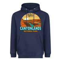 Navy Canyonlands Moab Utah National Park Nature Outdoor Lovers Heavyweight Hoodie - baoMotion