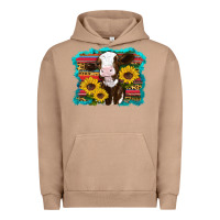 Pigment Burro western cow sunflowers serape leopard Urban Hoodie - RanaPortraitStore