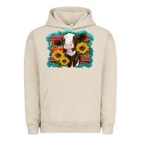 Pigment French Oak western cow sunflowers serape leopard Urban Hoodie - RanaPortraitStore