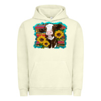 Pigment Pistachio western cow sunflowers serape leopard Urban Hoodie - RanaPortraitStore