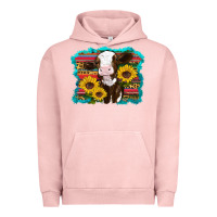 Pigment Salmon western cow sunflowers serape leopard Urban Hoodie - RanaPortraitStore