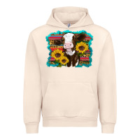 Sandshell western cow sunflowers serape leopard Urban Hoodie - RanaPortraitStore