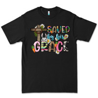 Black Saved by his grace Easter Day Premium Tee - HowdyJamesFarm