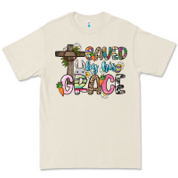 Bone Saved by his grace Easter Day Premium Tee - HowdyJamesFarm