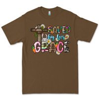 Cacao Saved by his grace Easter Day Premium Tee - HowdyJamesFarm