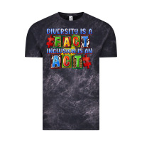 Cloud Black Diversity is a fact inclusion is an act Vintage Tee - FaDigitalArtStudio