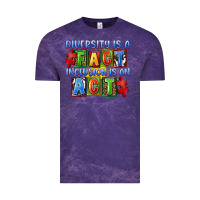 Cloud Purple Diversity is a fact inclusion is an act Vintage Tee - FaDigitalArtStudio