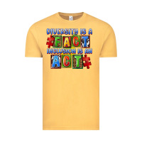 Vintage Mustard Diversity is a fact inclusion is an act Vintage Tee - FaDigitalArtStudio