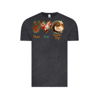 Vintage Black Peace Love Guinea Pigs Vintage Tee - Jasminsmagicworld