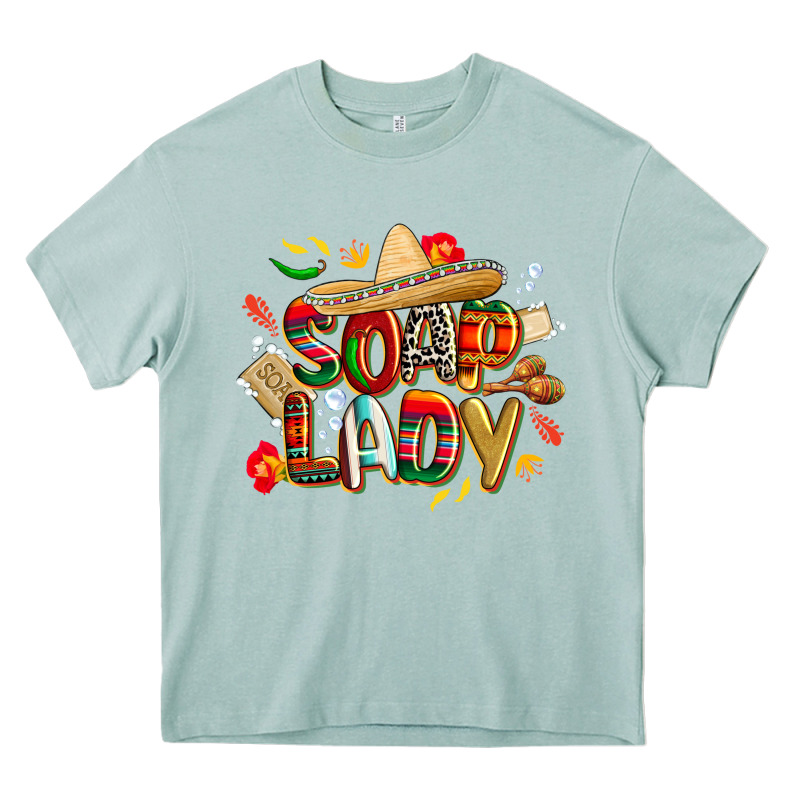 Cinco De Mayo Soap Lady Heavy Core Tee by CowGirlArtShop | Teevron