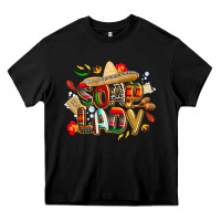 Black cinco de mayo soap lady Heavy Core Tee - CowGirlArtShop