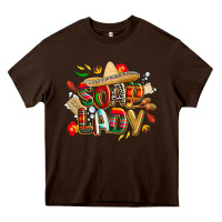 Chocolate Brown cinco de mayo soap lady Heavy Core Tee - CowGirlArtShop