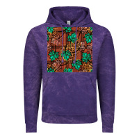 Cloud Purple fall leaves seamless pattern Vintage Hoodie - BundleAndBundleShop