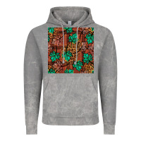 Cloud Rock fall leaves seamless pattern Vintage Hoodie - BundleAndBundleShop
