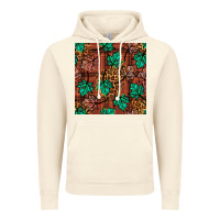 Vintage Artic fall leaves seamless pattern Vintage Hoodie - BundleAndBundleShop