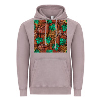 Vintage Zinc fall leaves seamless pattern Vintage Hoodie - BundleAndBundleShop
