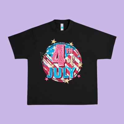 4th Of July Urban Heavy Tee Designed By Fadigitalartstudio