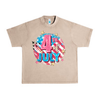 French Oak 4th of July Urban Heavy Tee - FaDigitalArtStudio