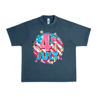 Midnight Navy 4th of July Urban Heavy Tee - FaDigitalArtStudio