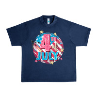 Navy 4th of July Urban Heavy Tee - FaDigitalArtStudio