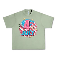 Oil Green 4th of July Urban Heavy Tee - FaDigitalArtStudio