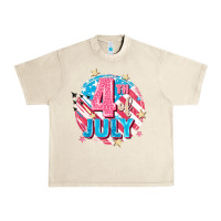 Sandshell 4th of July Urban Heavy Tee - FaDigitalArtStudio