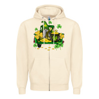 Sandshell st patricks truck and gnome Zipper Hoodie - AdoDesignShop