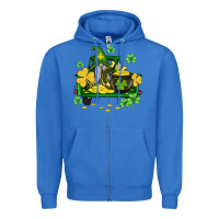 True Royal st patricks truck and gnome Zipper Hoodie - AdoDesignShop