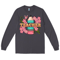 Smoke teacher floral pencil Long Sleeve Tee - BundleAndBundleShop