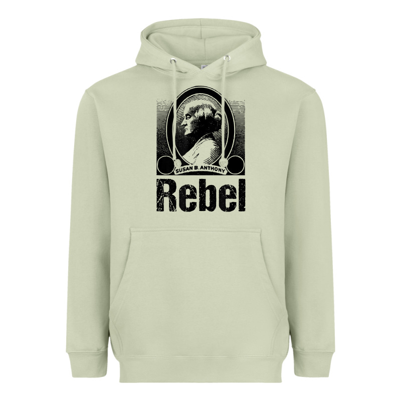 Political Rebel Tshirt Susan B Anthony Women's History Gift Heavyweight Hoodie by baoMotion | Teevron