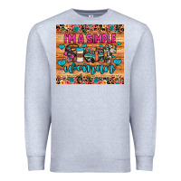 Heather Grey i'm a simple woman Premium Sweatshirt - JahusDesignShop