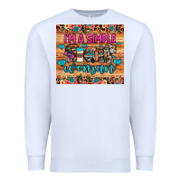 White i'm a simple woman Premium Sweatshirt - JahusDesignShop