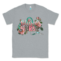 Heather Grey Blessed Nurse Classic Tee - CowGirlArtShop