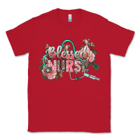 Red Blessed Nurse Classic Tee - CowGirlArtShop
