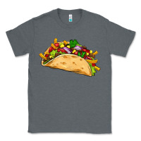 Charcoal Heather mexican taco Classic Tee - Artiststas