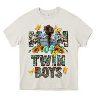 Cream mom of twin boys mother's day Heavy Core Tee - CowGirlArtShop
